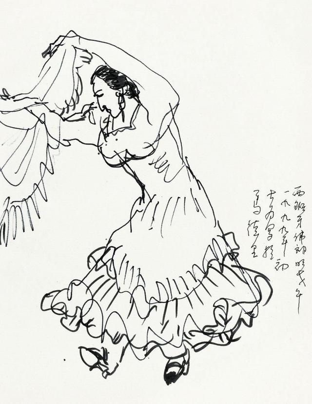 刘大为速写人物欣赏浓烈的生活气息