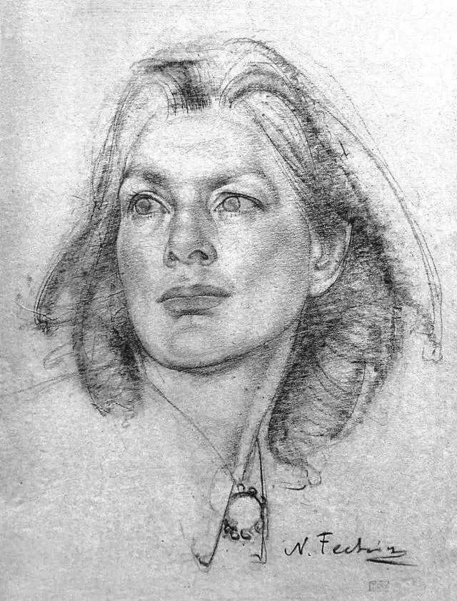 大师系列尼古拉费欣素描作品欣赏