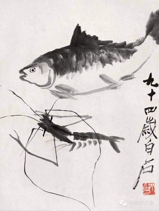 齐白石再传弟子汤发周趣谈看看吴昌硕张大千齐白石画鱼