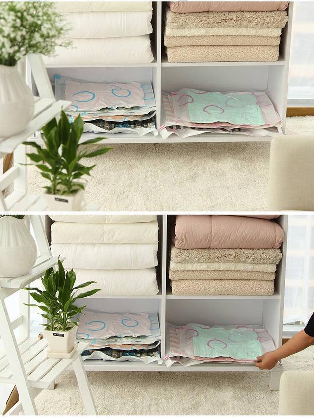 用旧衣服收纳起来的被子?