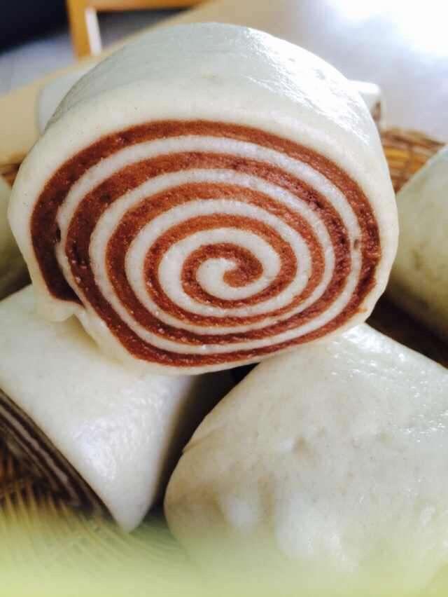 甜香可口-巧克力花卷