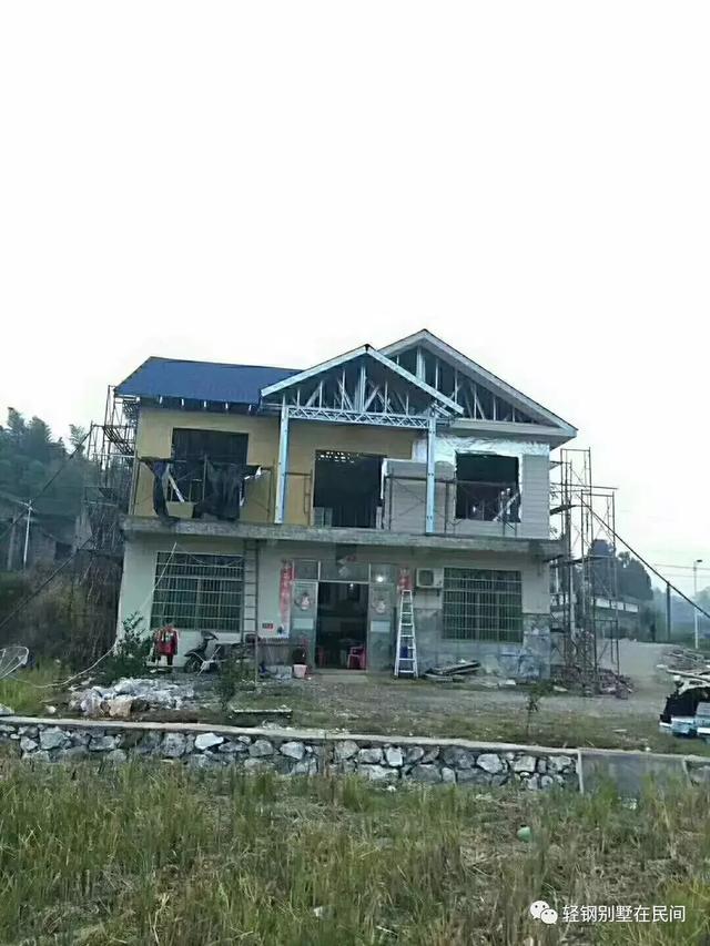 实拍轻钢别墅加层案例,未来建房加层新选择