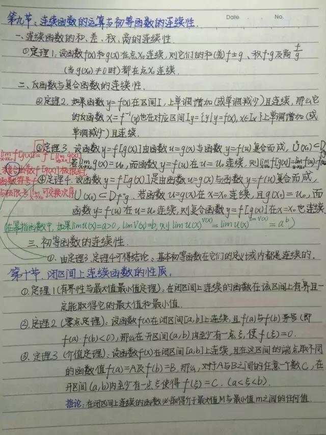 清华学霸数学满分笔记精美程度堪比教科书