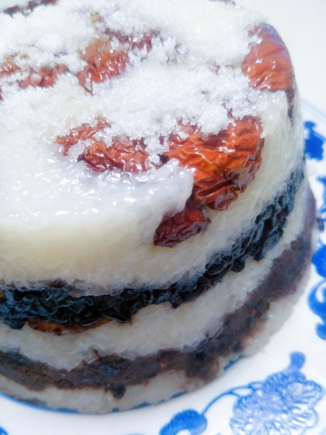 老妈做的糯米切糕, 香甜软糯, 怎么都吃不够, 好幸福哦!