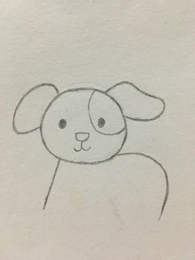 简笔画——小狗的画法|狗狗|画法|小狗_新浪新闻