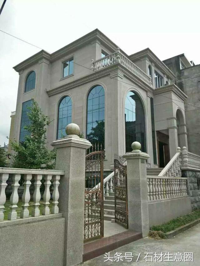 罗马风格~斩假石,他无与伦比色泽统一自然和谐!必须点赞!