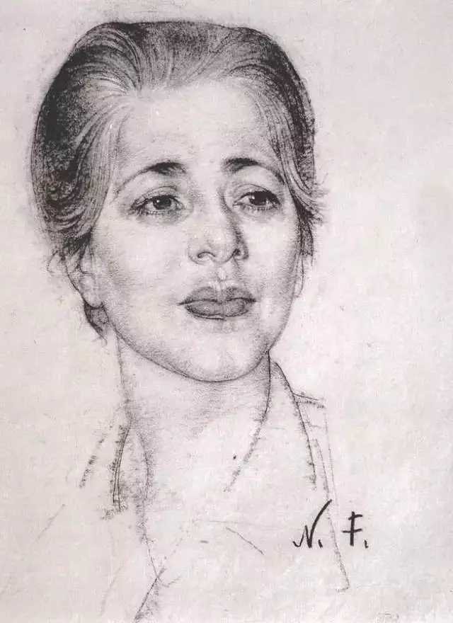 大师系列尼古拉费欣素描作品欣赏