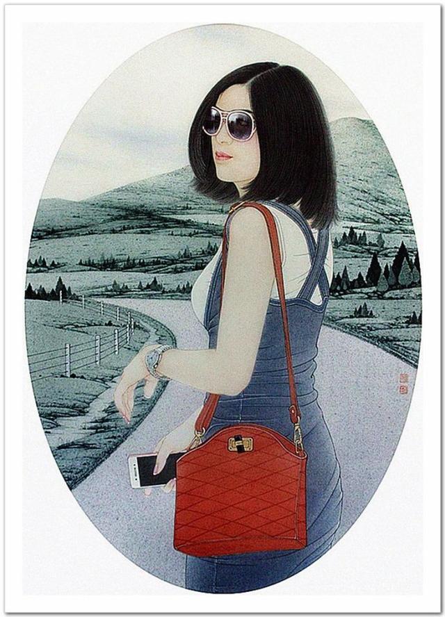 天天漫画网:画家盘虎杰《工笔人物---青春更亮丽》|盘虎|漫画网|画家