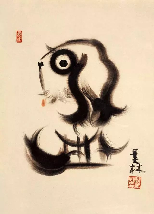 旺年吉祥:各位国画大师画狗