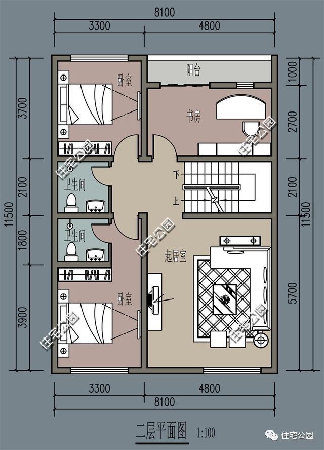 农村8米面宽好户型3厅5卧带内卫让土豪都为之疯狂的中式豪宅