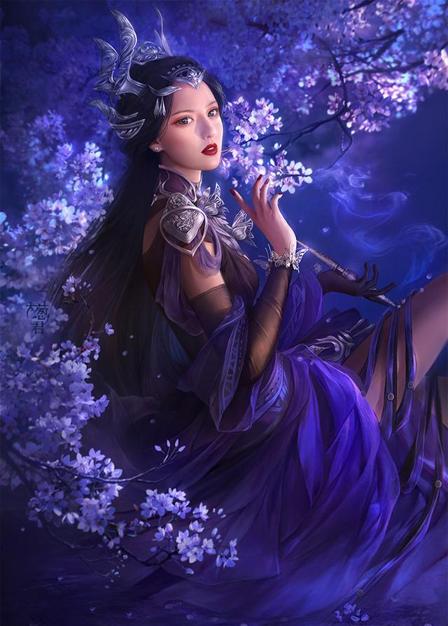 中国上海cg插画师姚嘉大葱君唯美风作品分享