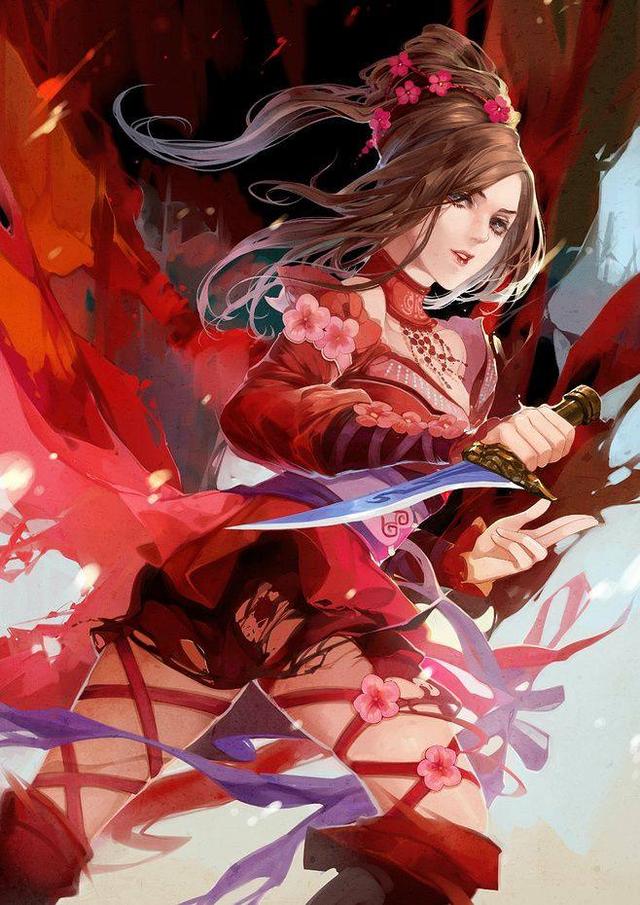 一袭红衣倾国倾城二次元古风红衣惊爆眼球你被美到了没