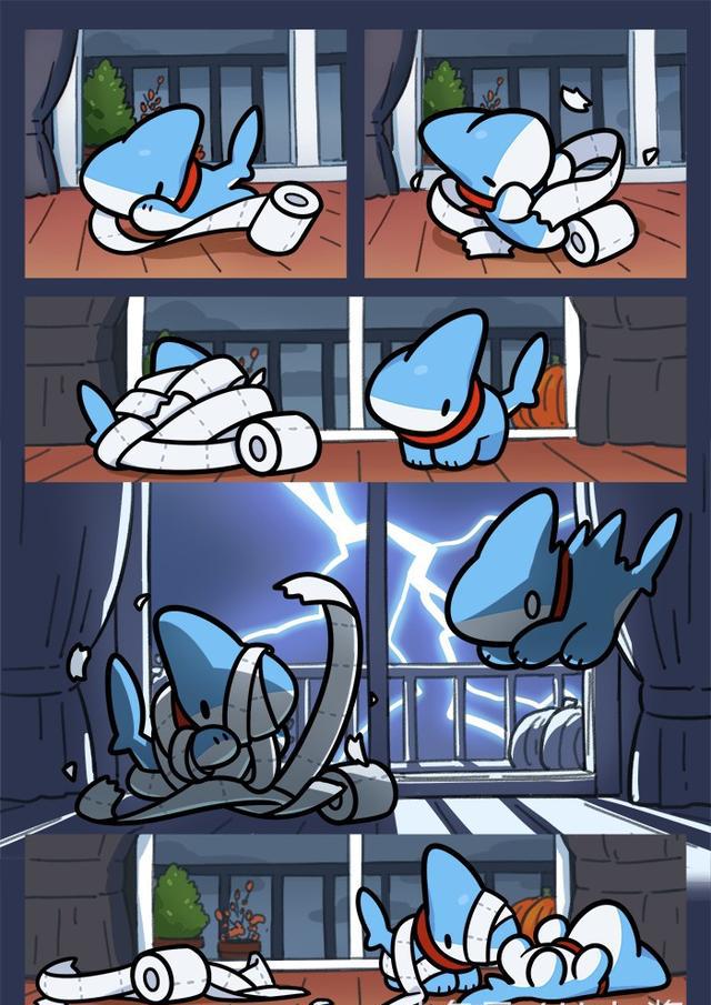 鲨鱼也能卖萌?韩国漫画师画出比狗狗还爱撒娇的小鲨鱼生活日常!