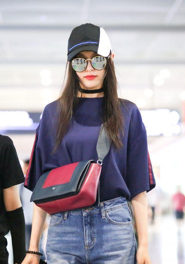 唐嫣的celine包包好亮眼 穿什么都好看真是羡慕不来!