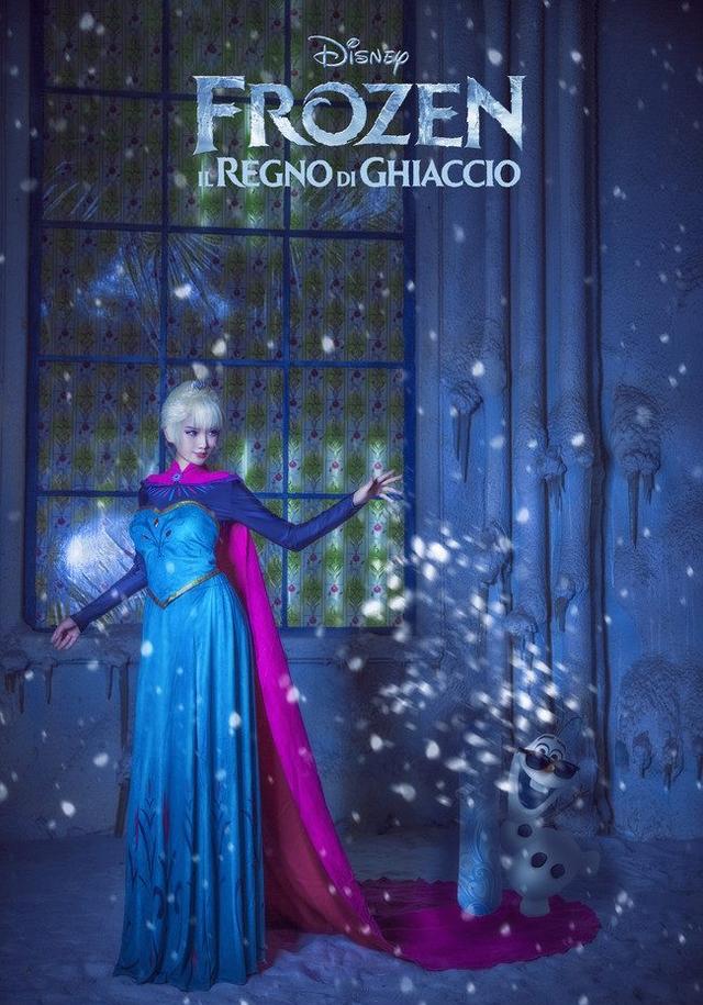 海报离家出走,次元壁应声而碎,这个冰雪女王,非常还原了