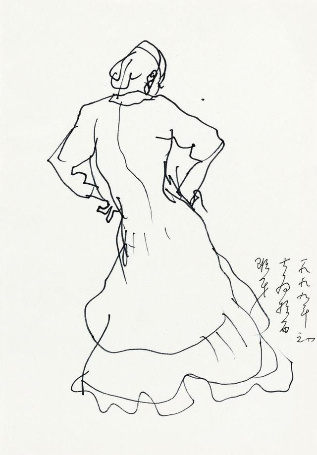 刘大为速写人物欣赏浓烈的生活气息