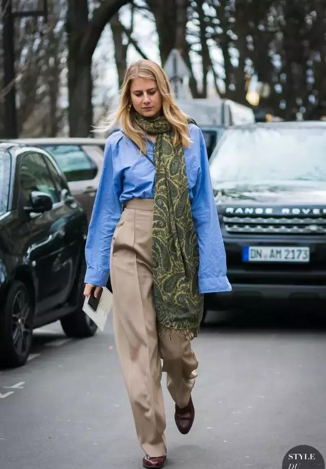 衬衫 阔腿裤,气质又时髦!