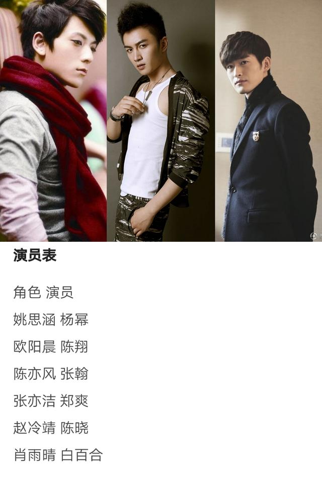 《蒲公英之恋》演员整容很强大,女主是人气女星杨幂,男女配角有张翰