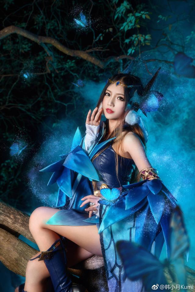 王者荣耀貂蝉COS 这样的月色有点美