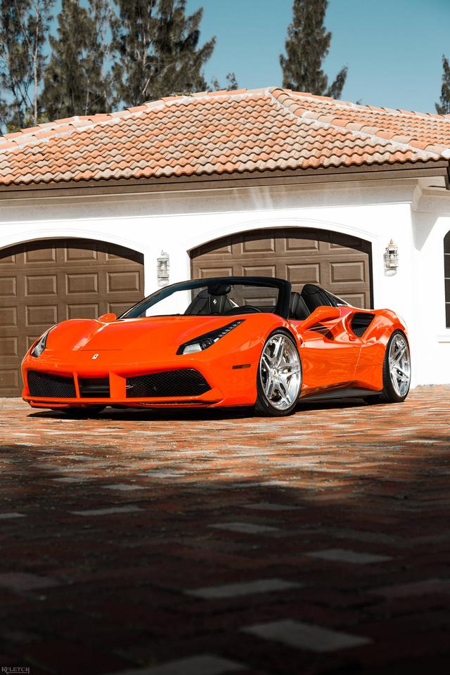 法拉利488 spider 壁纸系列,红红火火!