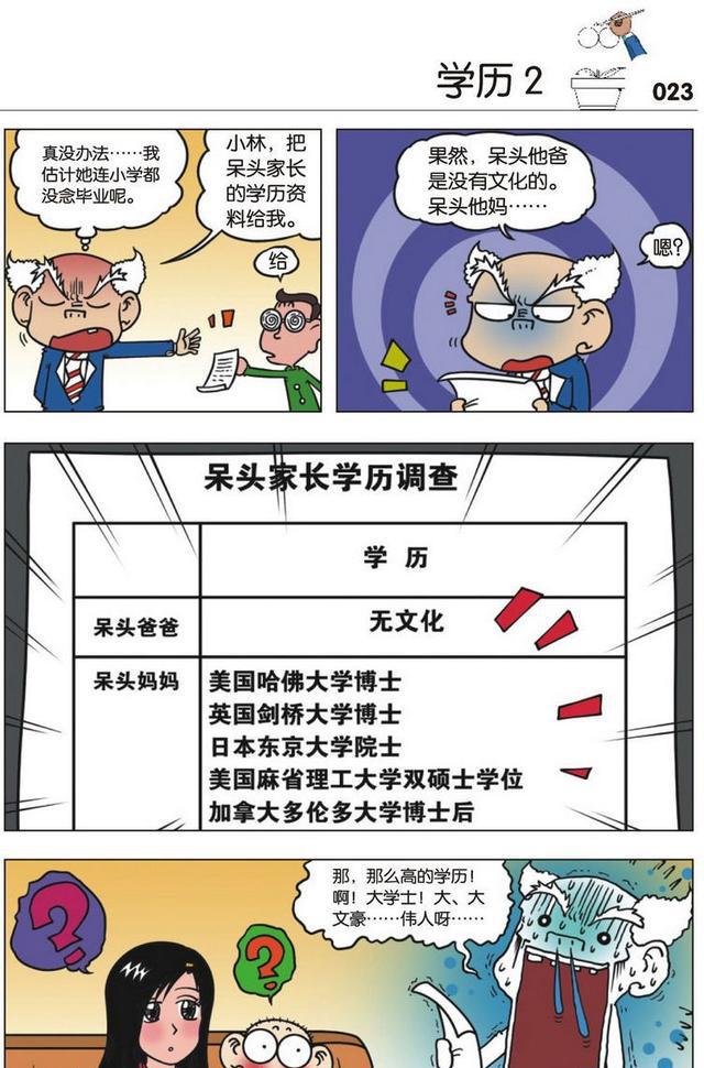 呆头妈妈参加了学校的家长会,没想到把刘姥姥吓了一跳啊!