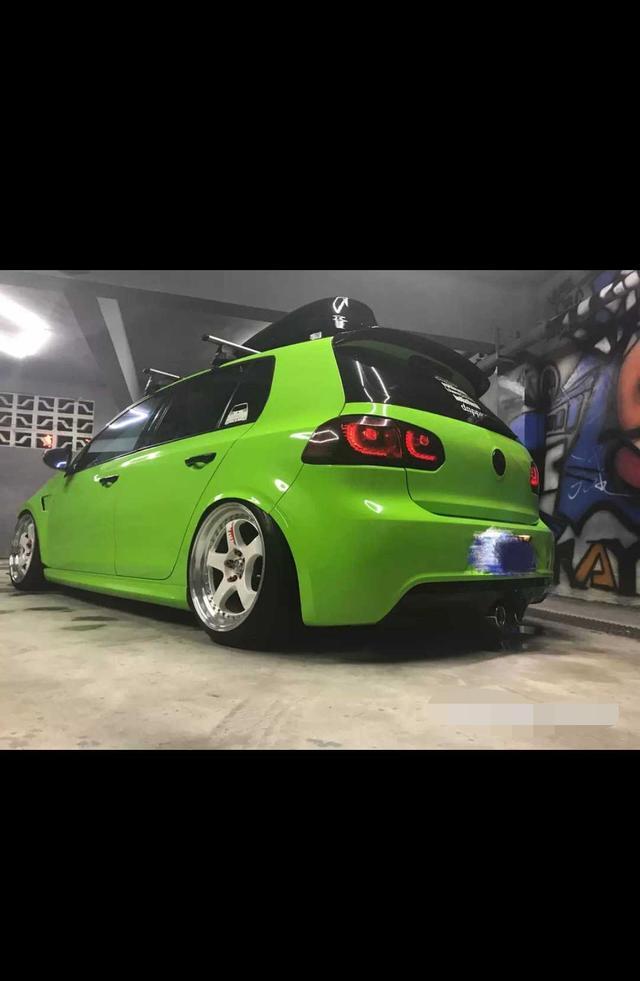 来辆精品苹果绿高尔夫6改装r20美观易改