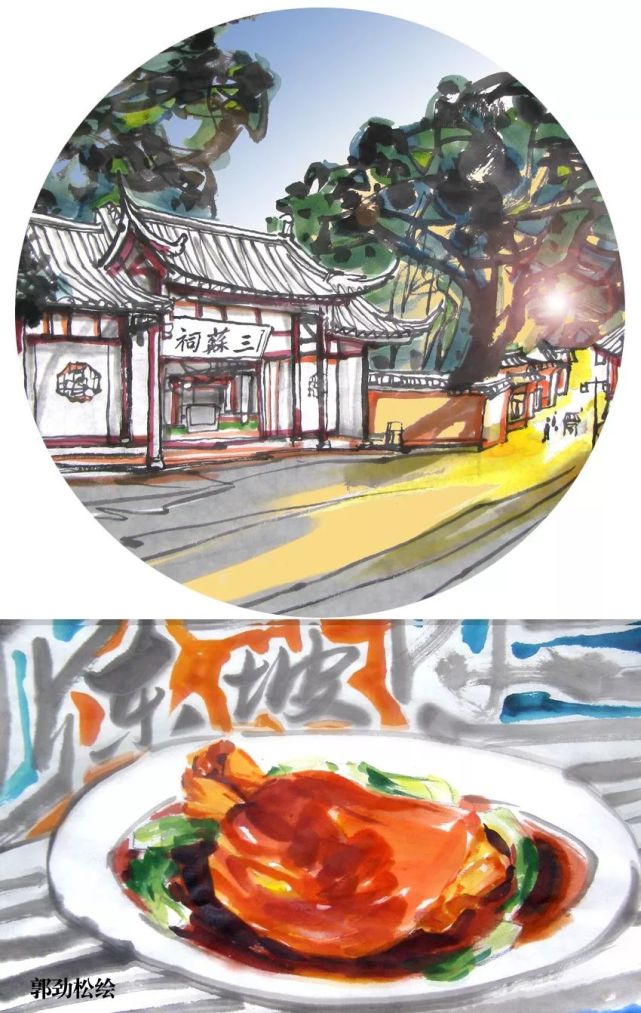 川籍画家手绘21市州地标和美食,快看你家乡的上榜了吗?