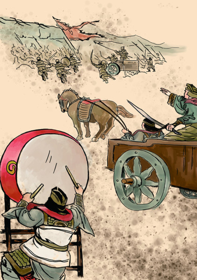 《曹刿论战》中,齐人三次击鼓进攻,为何又三次退回来了,遇到啥