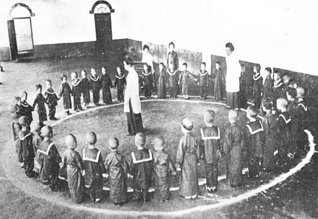 民国时期的幼儿园,罕见老照片,很多人没见过的童年