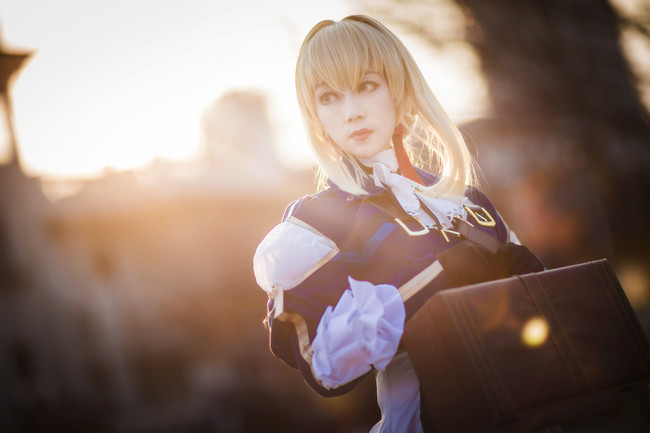 唯美紫罗兰永恒花园薇尔莉特cosplay