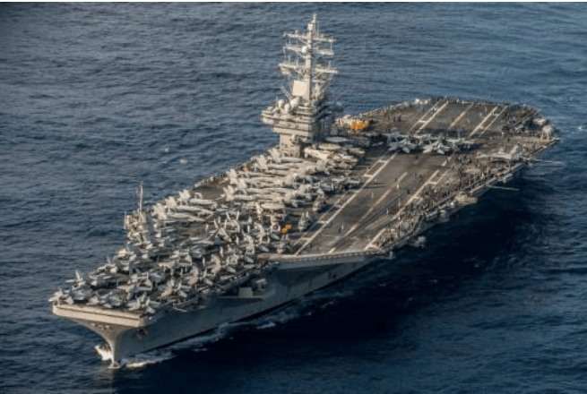 量将会达到15万吨左右,这个排水量也超过了美国现役的超级航母福特号