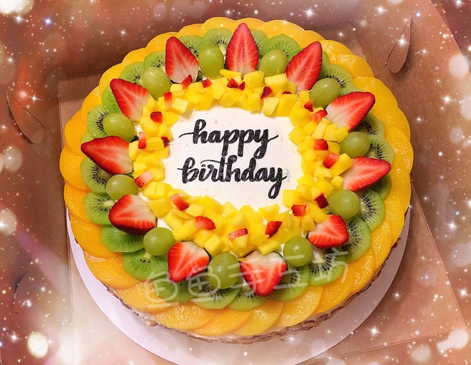 各种简易式水果蛋糕装饰