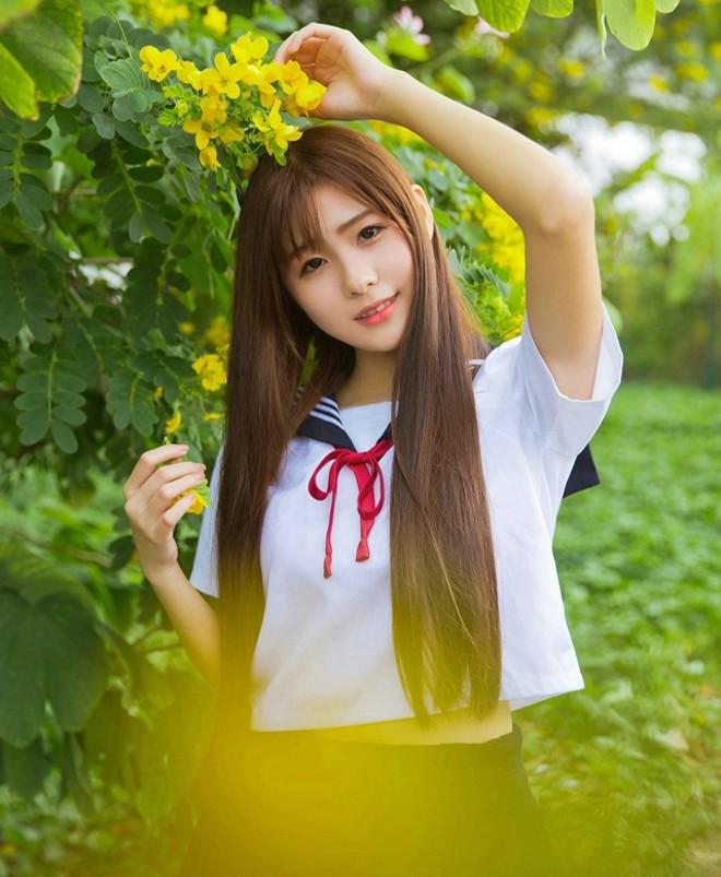 小费美图小清新阳光学生妹清纯性感靓丽萌萌哒