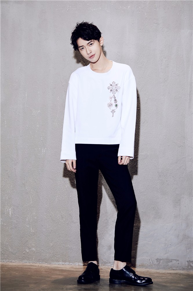 张逸杰白衣明眸气质干净少年最好的青春模样