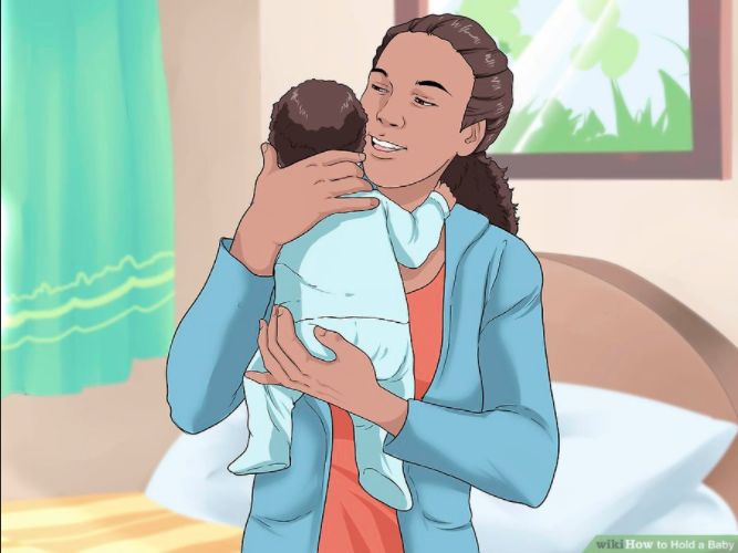 只要宝宝头部胸部有足够支撑,竖抱就是安全的.