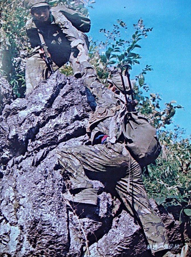 南疆反击战两山轮战中我军彪悍侦察兵