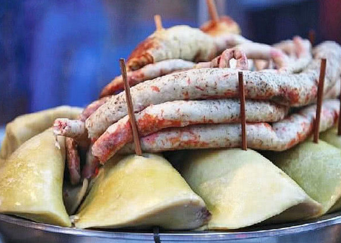 新疆这种叫做"米肠面肺"的小吃,吃过的人都是吃货,你吃过吗