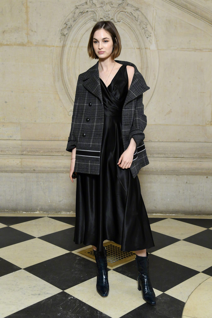 dior 2018秋冬系列发布秀上的看秀嘉宾:模特laura love