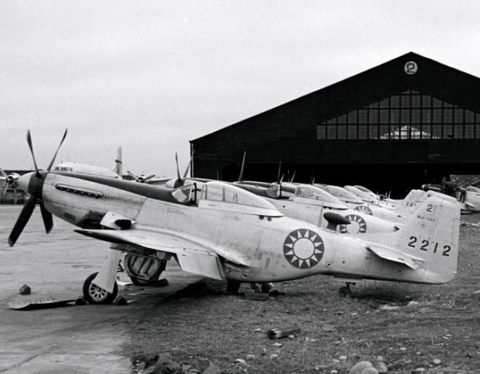 台湾在50年代装备大规模美国野马战斗机