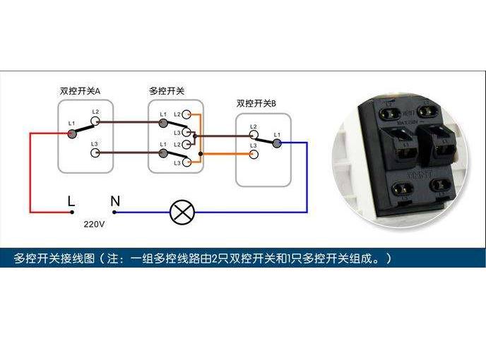 多控开关应该如何接线?学会这一招,接线再也不用请电工了