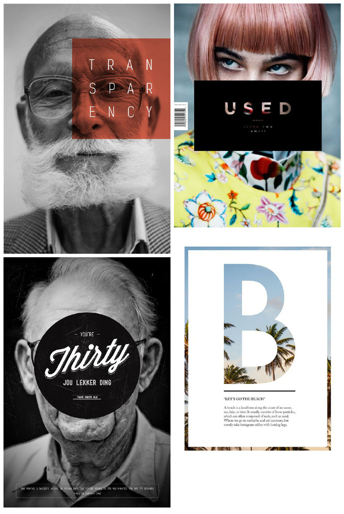 各类海报设计形式,海报设计精选.