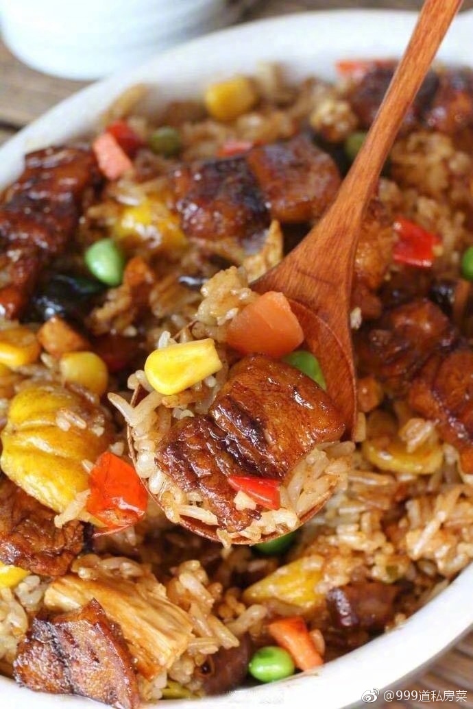 五花肉糯米焖饭