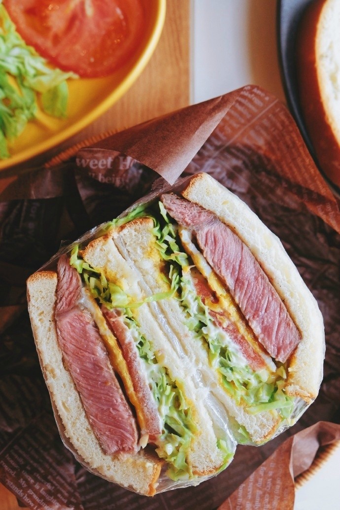 早餐之"牛肉三明治盒子"