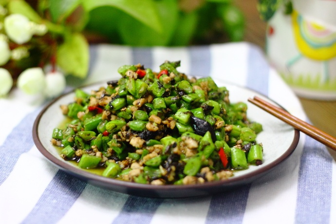 肉末橄榄四季豆