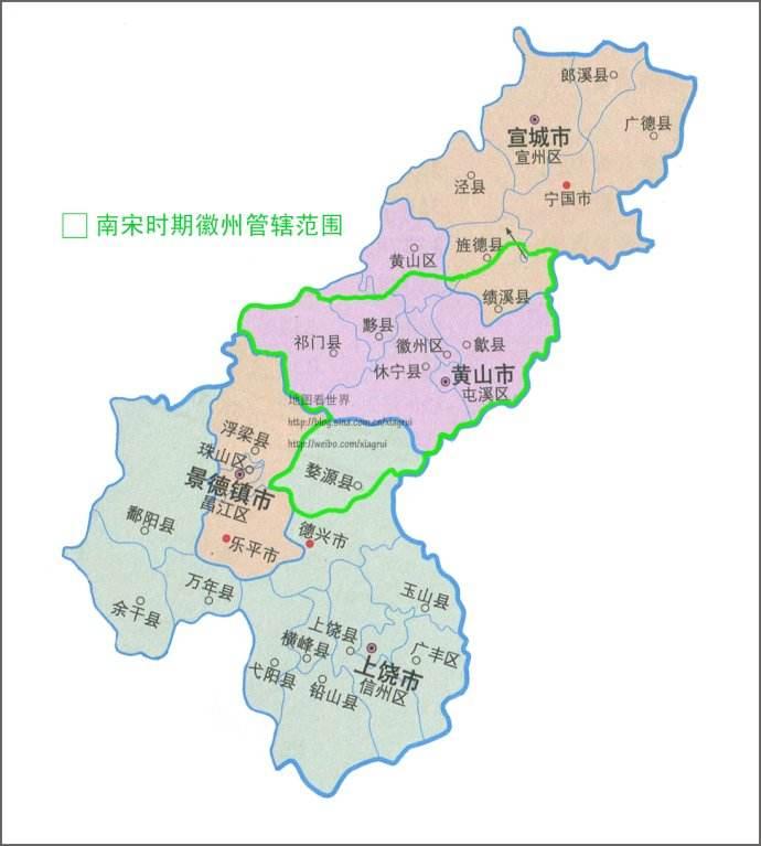 最后说说绩溪县的隶属变化.