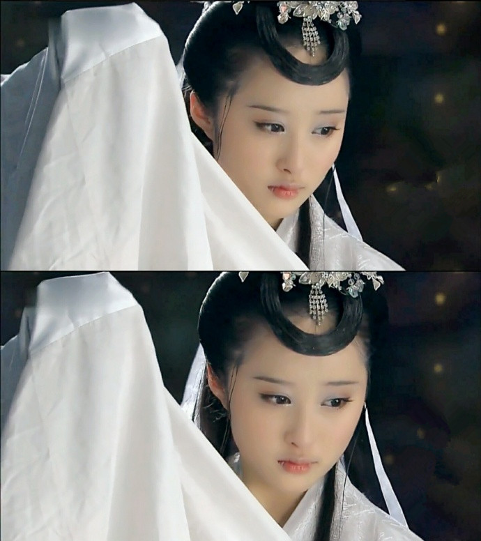 她是丑女无敌中的丑女也是最美的嫦娥仙子一身白衣犹如画中仙