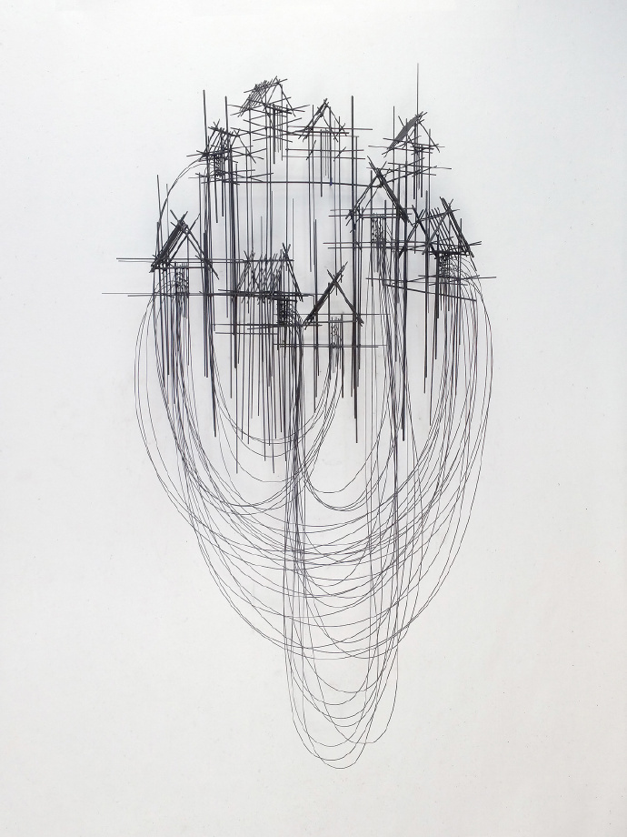 巴塞罗那艺术家davidmoreno在空间中绘画难以置信的漂浮城市