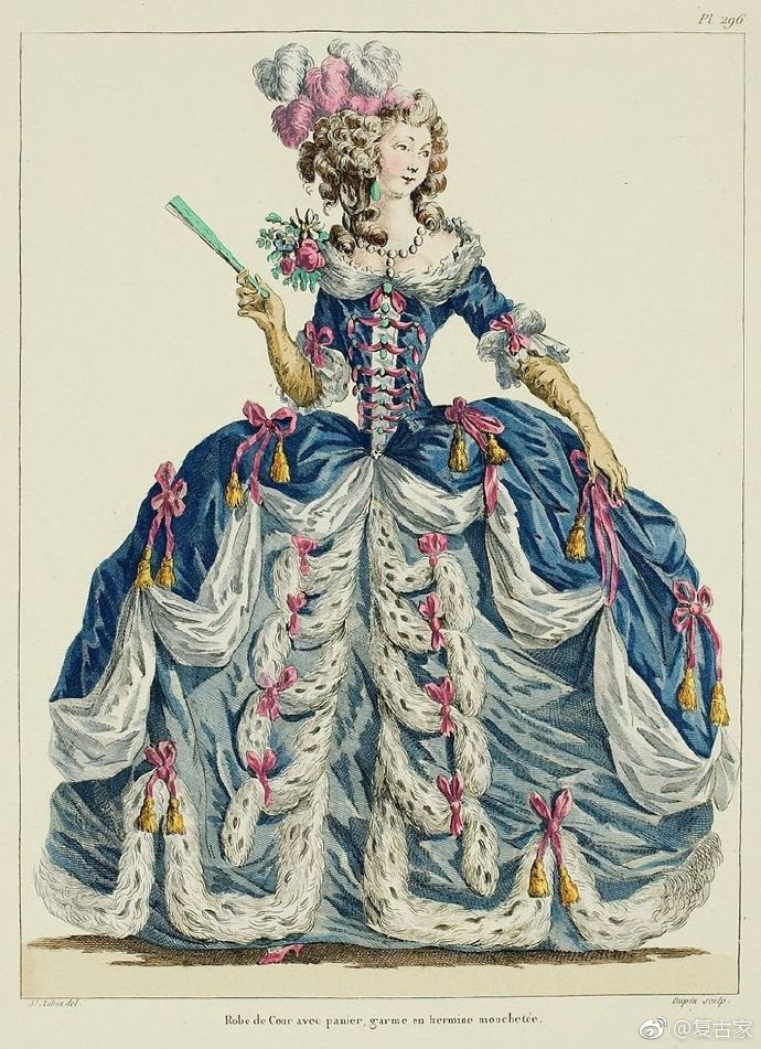 18世纪欧洲女性服饰图片
