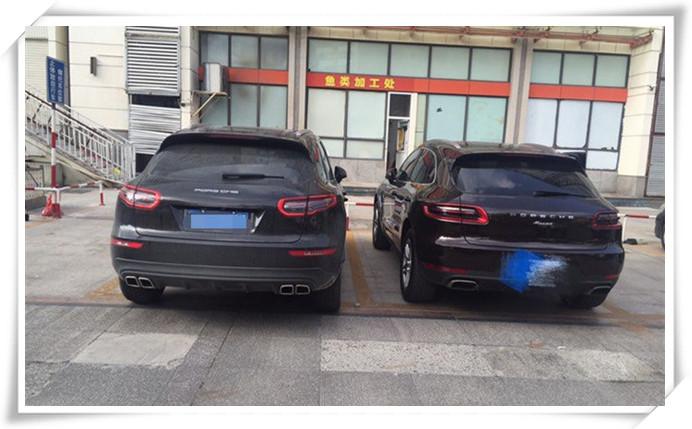 众泰sr9换全套保时捷车标, 结果停车偶遇macan, 车主: 太尴尬了