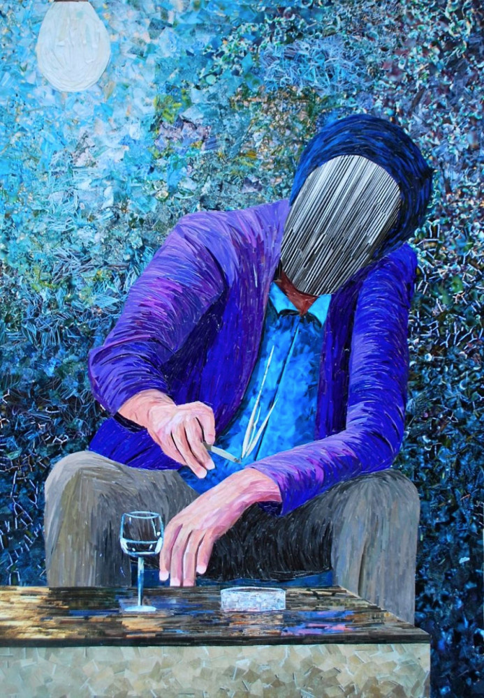 波兰艺术家albin talik使用数千张纸创作了类似油画的令人难以置信的